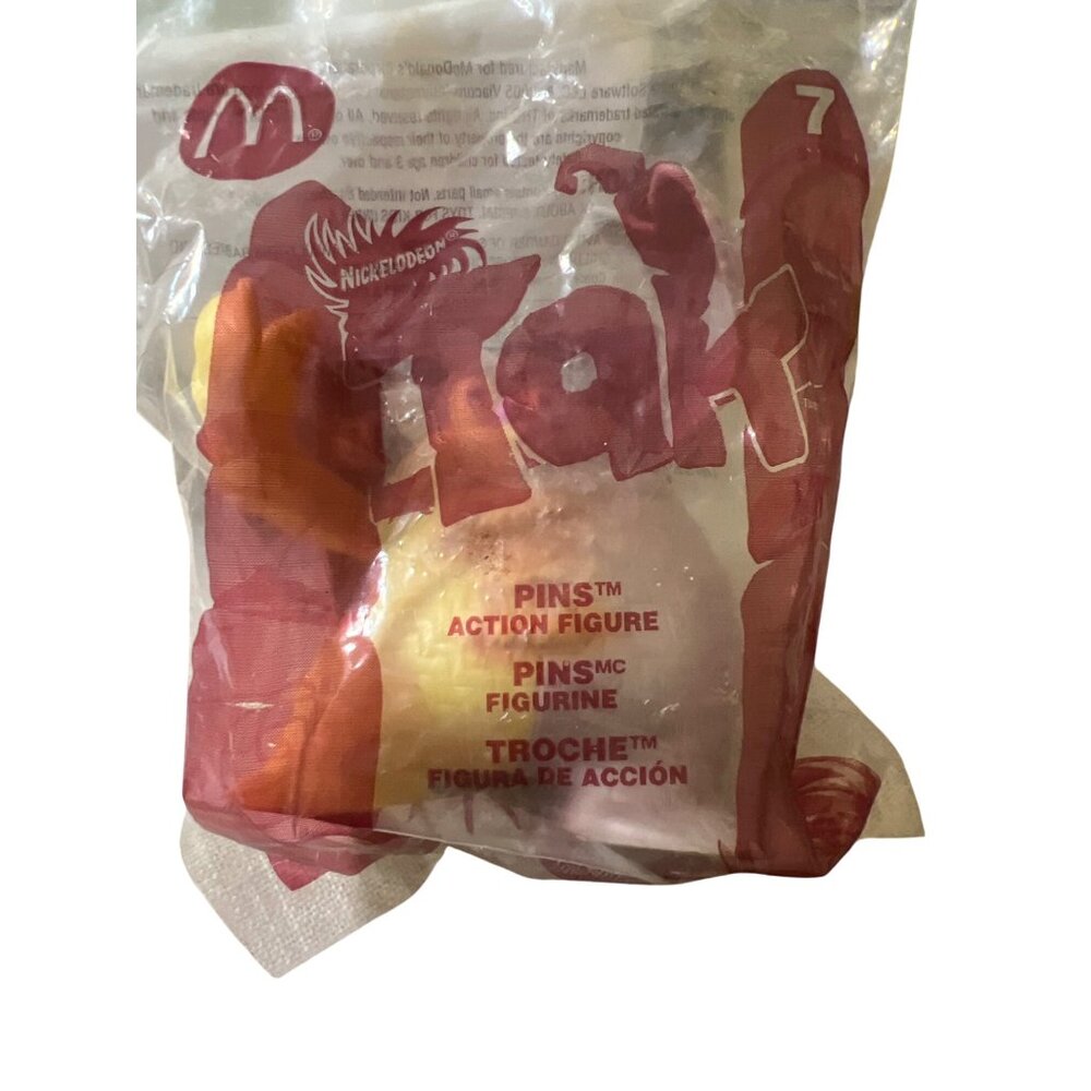 2005 Tak Nickelodeon Pins Action Figure McDonalds Happy Meal Toy #7 New Sealed